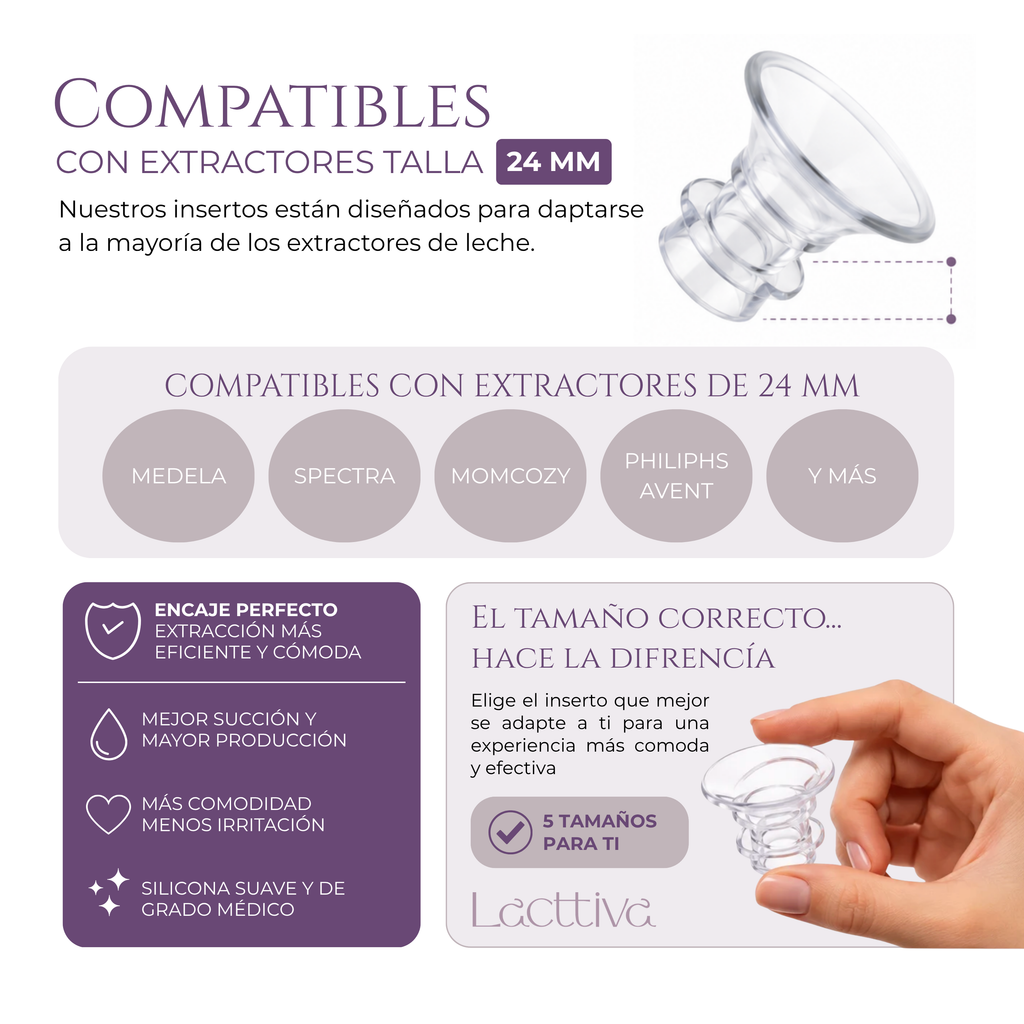 Kit de insertos/bridas/ajustadores para extractor