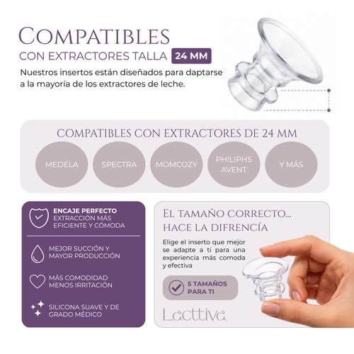 Kit de insertos/bridas/ajustadores para extractor